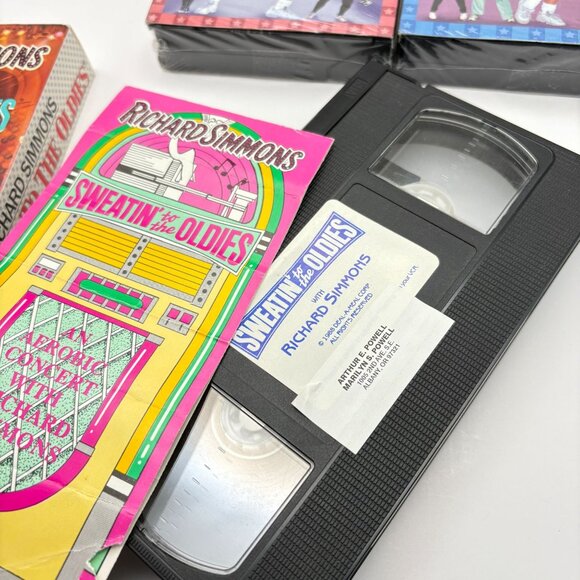 Richard Simmons Home Exercise VHS Lot of 3 Sweatin to the Oldies Broadway - Picture 6 of 10